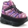 Similicuir Rose 7,5 cm NEPTUNE-100 Chaussures Gothiques Hommes Plateforme