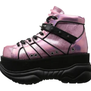 Similicuir Rose 7,5 cm NEPTUNE-100 Chaussures Gothiques Hommes Plateforme