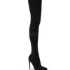 Stretch Nylon 12,5 cm COURTLY-3005 Cuissardes Haut Talon Sexy