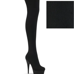 Stretch Nylon 15 cm DELIGHT-3002-1 Cuissardes Haut Talon Sexy