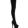 Stretch suede 18 cm ADORE-3008 Cuissardes Haut Talon Sexy