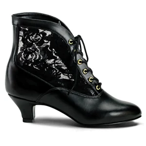 Tissu en dentelle 5 cm DAME-05 Bottines victoriennes à talons vintage noirs