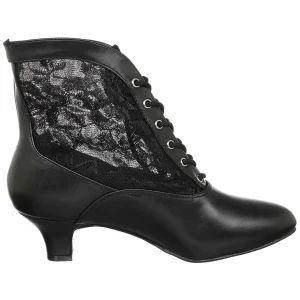 Tissu en dentelle 5 cm DAME-05 Bottines victoriennes à talons vintage noirs