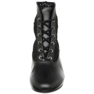 Tissu en dentelle 5 cm DAME-05 Bottines victoriennes à talons vintage noirs