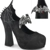 Tissu en dentelle 13 cm DEMON-18 gothic escarpins plateforme cachée