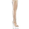 Transparent 18 cm ADORE-3021 Cuissardes Haut Talon Sexy