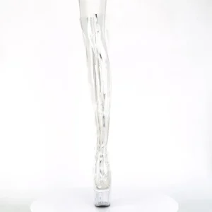Transparent 18 cm ADORE-3021 Cuissardes Haut Talon Sexy