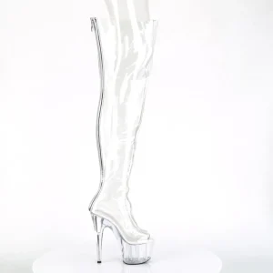 Transparent 18 cm ADORE-3021 Cuissardes Haut Talon Sexy