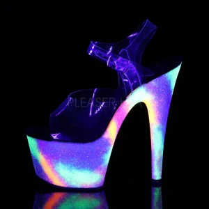 Transparent 18 cm ADORE-708GXY Neon talons avec plateforme