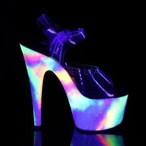 Transparent 18 cm ADORE-708GXY Neon talons avec plateforme