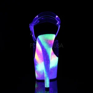 Transparent 18 cm ADORE-708GXY Neon talons avec plateforme
