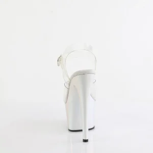 Transparent 18 cm ADORE-708HT Argent sandales talons hauts plateforme