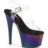 Transparent 18 cm ADORE-708HT Pourpre sandales talons hauts plateforme