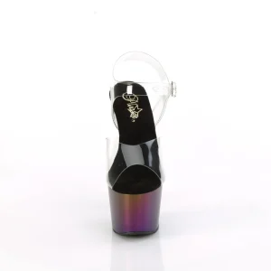 Transparent 18 cm ADORE-708HT Pourpre sandales talons hauts plateforme