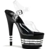 Transparent 18 cm ADORE-708LN Plexi Plateforme Haut Talon