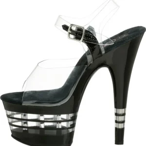 Transparent 18 cm ADORE-708LN Plexi Plateforme Haut Talon