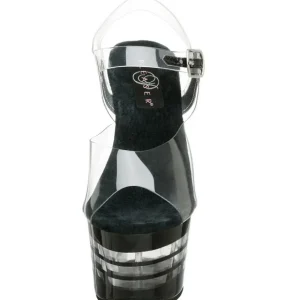 Transparent 18 cm ADORE-708LN Plexi Plateforme Haut Talon