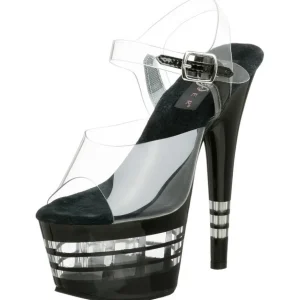 Transparent 18 cm ADORE-708LN Plexi Plateforme Haut Talon