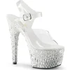 Transparent 18 cm ADORE-708MR-5 Chaussures pour femmes a talon
