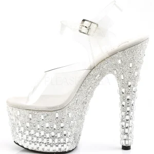 Transparent 18 cm ADORE-708MR-5 Chaussures pour femmes a talon
