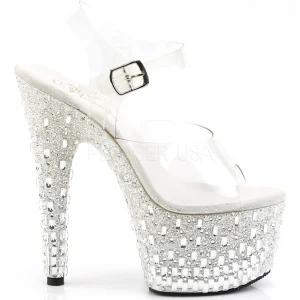Transparent 18 cm ADORE-708MR-5 Chaussures pour femmes a talon