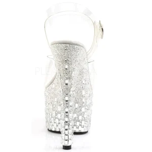 Transparent 18 cm ADORE-708MR-5 Chaussures pour femmes a talon