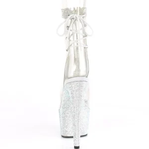 Transparent 18 cm BEJEWELED-1018C-2RS bottines plateforme strass
