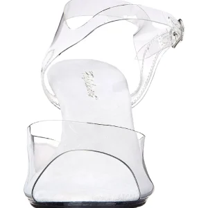 Transparent 8 cm BELLE-308 Talon Haut pour Hommes
