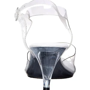 Transparent 8 cm BELLE-308 Talon Haut pour Hommes