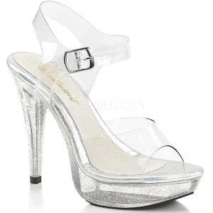 Transparent 13 cm COCKTAIL-508MG Plateforme Sandales Hauts Talons