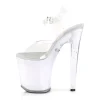Transparent 20 cm DISCOLITE-808 sandales LED ampoule pour stripteaseuse