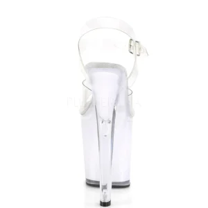 Transparent 20 cm DISCOLITE-808 sandales LED ampoule pour stripteaseuse