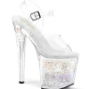 Transparent 19 cm ENCHANT-708AQ2 etincelle sandales avec plateforme