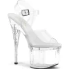 Transparent 18 cm ESTEEM-708 plateforme sandales talons hauts de pole dance