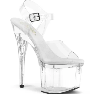 Transparent 18 cm ESTEEM-708 plateforme sandales talons hauts de pole dance