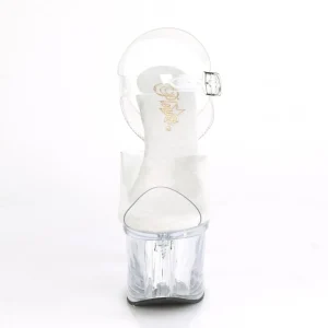 Transparent 18 cm ESTEEM-708 plateforme sandales talons hauts de pole dance