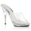 Transparent 13 cm Fabulicious POISE-501 mules talons hauts
