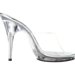 Transparent 13 cm Fabulicious POISE-501 mules talons hauts
