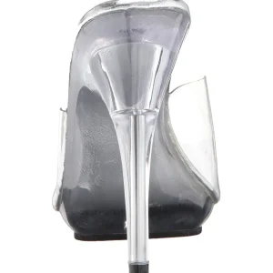 Transparent 13 cm Fabulicious POISE-501 mules talons hauts