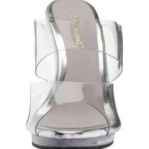 Transparent 12 cm FLAIR-402 mules talons hauts
