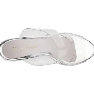 Transparent 12 cm FLAIR-402 mules talons hauts