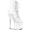 Transparent 20 cm FLAMINGO-1021C bottes plateforme de pole dance