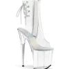 Transparent 20 cm FLAMINGO-1018C bottines plateforme pour femmes