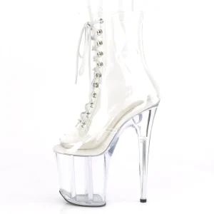 Transparent 20 cm FLAMINGO-1021C bottes plateforme de pole dance