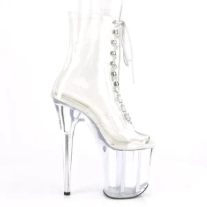 Transparent 20 cm FLAMINGO-1021C bottes plateforme de pole dance