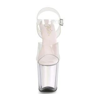 Transparent 20 cm FLAMINGO-808G etincelle talons avec plateforme