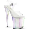 Transparent 20 cm FLAMINGO-808HT Hologramme talons avec plateforme