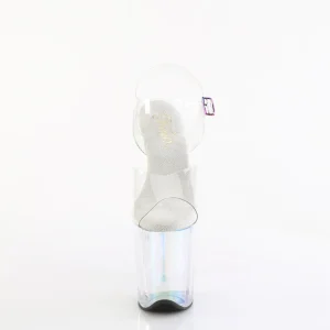 Transparent 20 cm FLAMINGO-808HT Hologramme talons avec plateforme