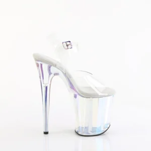 Transparent 20 cm FLAMINGO-808HT Hologramme talons avec plateforme