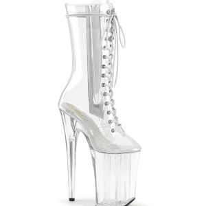 Transparent 23 cm INFINITY-1050C talons très hauts - bottines plateforme extrême